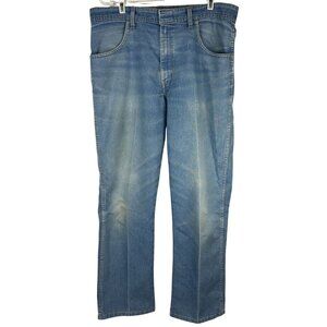 Basic Editions Light Wash Straight Leg Jeans Mens Size 38x30 Casual Denim